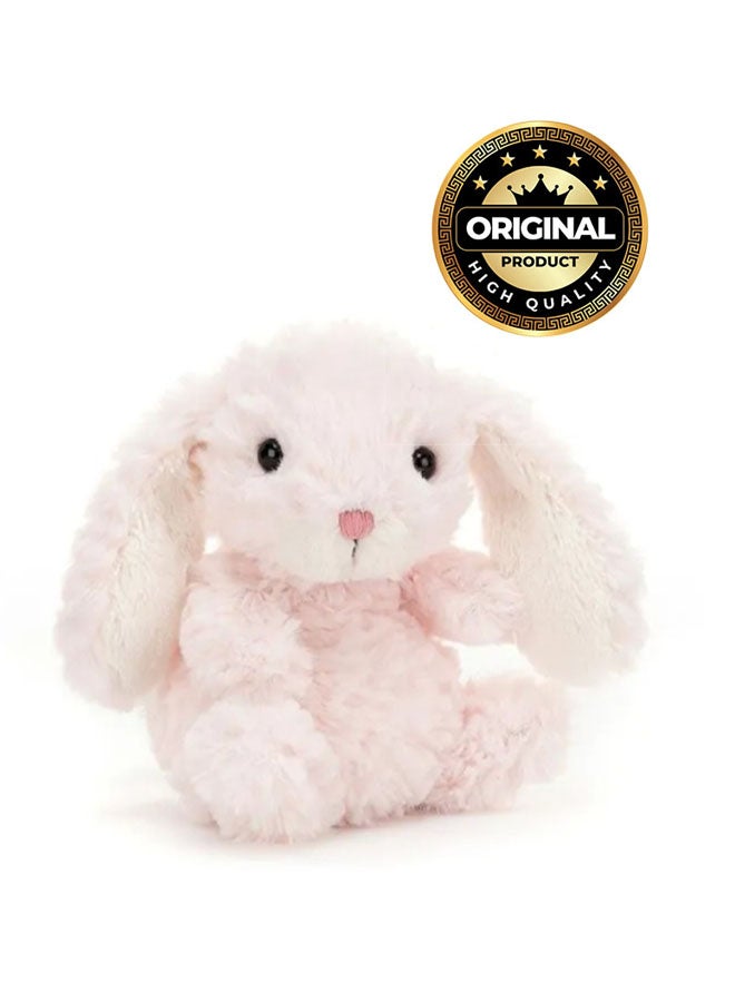 Jellycat أرنب لذيذ بلون وردي باهت - لعبة قماشية ناعمة مع آذان مرنة، حيوان محشو لطيف للأطفال، هدايا وديكور حضانة - Image 1
